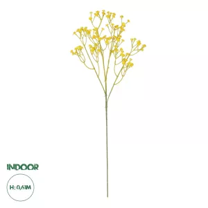 Τεχνητός Κήπος YELLOW BRANCH BABY BREATH  Τεχνητό Διακοσμητικό Κλαδί Κίτρινης Γυψοφίλης Y53cm