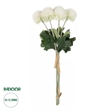 Τεχνητός Κήπος WHITE ONIONBALL BOUQET  Τεχνητό Διακοσμητικό OnionBall Μπουκέτο Y54cm