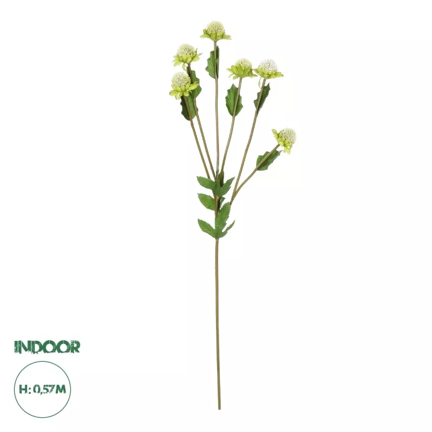 Τεχνητός Κήπος GREEN IRON THREAD BRANCH  Τεχνητό Διακοσμητικό Κλαδί Πράσινο Ασπιδίστρα  Y57cm