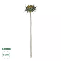 Τεχνητός Κήπος GREEN SUNFLOWER BRANCH  Τεχνητό Διακοσμητικό Κλαδί Ηλιοτρόπιο Πράσινο Y60cm
