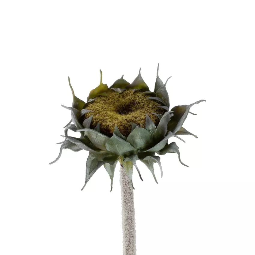 Τεχνητός Κήπος GREEN SUNFLOWER BRANCH  Τεχνητό Διακοσμητικό Κλαδί Ηλιοτρόπιο Πράσινο Y60cm