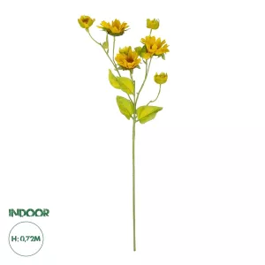 Τεχνητός Κήπος YELLOW SUNFLOWER BRANCH  Τεχνητό Διακοσμητικό Κλαδί Ηλιοτρόπιο Κίτρινο Y72cm