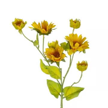 Τεχνητός Κήπος YELLOW SUNFLOWER BRANCH  Τεχνητό Διακοσμητικό Κλαδί Ηλιοτρόπιο Κίτρινο Y72cm