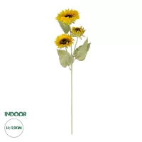 Τεχνητός Κήπος YELLOW SUNFLOWER BRANCH  Τεχνητό Διακοσμητικό Κλαδί Ηλιοτρόπιο Κίτρινο Y90cm