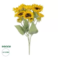 Τεχνητός Κήπος YELLOW SUNFLOWER BRANCH  Τεχνητό Διακοσμητικό Κλαδί Ηλιοτρόπιο Κίτρινο Y55cm