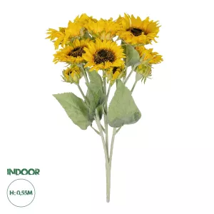 Τεχνητός Κήπος YELLOW SUNFLOWER BRANCH  Τεχνητό Διακοσμητικό Κλαδί Ηλιοτρόπιο Κίτρινο Y55cm