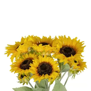Τεχνητός Κήπος YELLOW SUNFLOWER BRANCH  Τεχνητό Διακοσμητικό Κλαδί Ηλιοτρόπιο Κίτρινο Y55cm