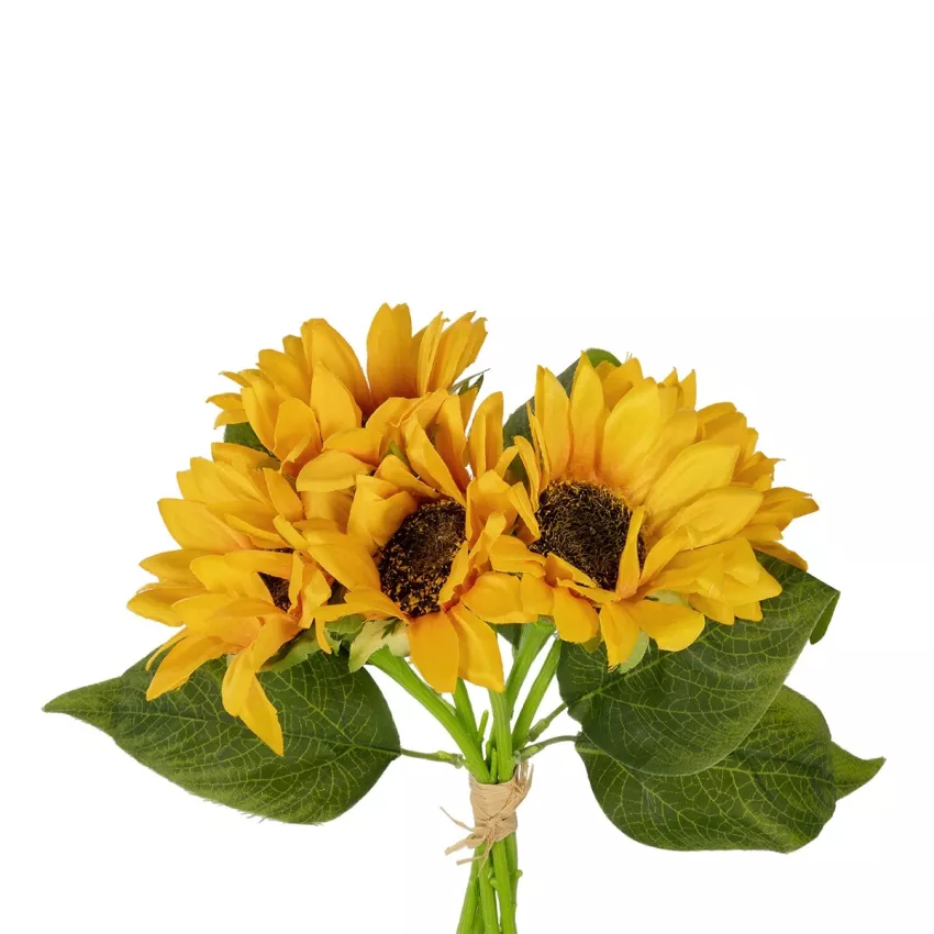 Τεχνητός Κήπος YELLOW SUNFLOWER BRANCH  Τεχνητό Διακοσμητικό Μπουκέτο Ηλιοτρόπιο Κίτρινο Y36cm