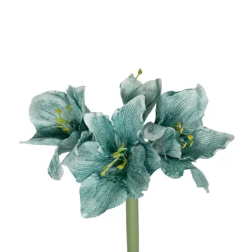 Τεχνητός Κήπος SKY BLUE KAFFIR LILY BRANCH  Τεχνητό Διακοσμητικό Κλαδί Μπλέ Κρίνο Y72cm