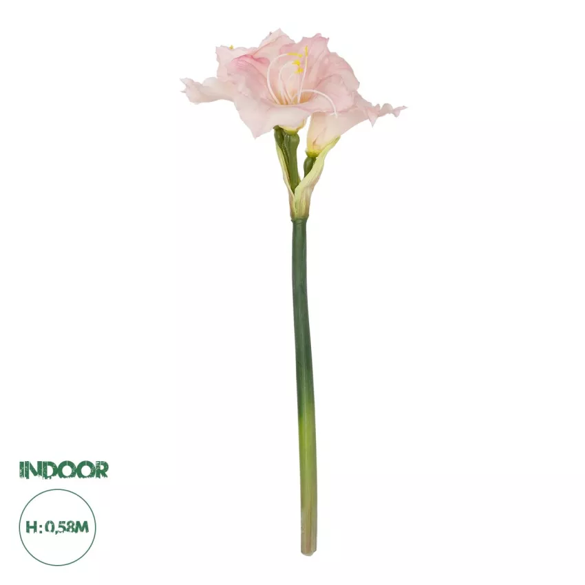 Τεχνητός Κήπος PINK KAFFIR LILY BRANCH  Τεχνητό Διακοσμητικό Κλαδί Ροζ Κρίνο Y58cm