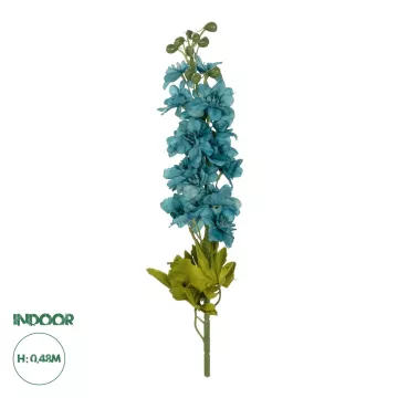 Τεχνητός Κήπος BLUE DELPHINIUM FLOWER BRANCH  Τεχνητό Διακοσμητικό Κλαδί Δελφίνιο Y48cm