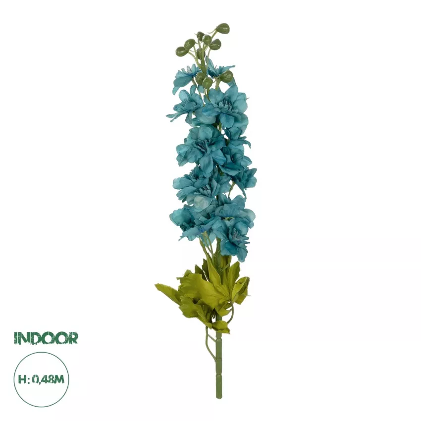 Τεχνητός Κήπος BLUE DELPHINIUM FLOWER BRANCH  Τεχνητό Διακοσμητικό Κλαδί Δελφίνιο Y48cm