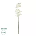Τεχνητός Κήπος WHITE VANDA ORCHID BRANCH  Τεχνητό Διακοσμητικό Κλαδί Λευκή Ορχιδέα Y82cm