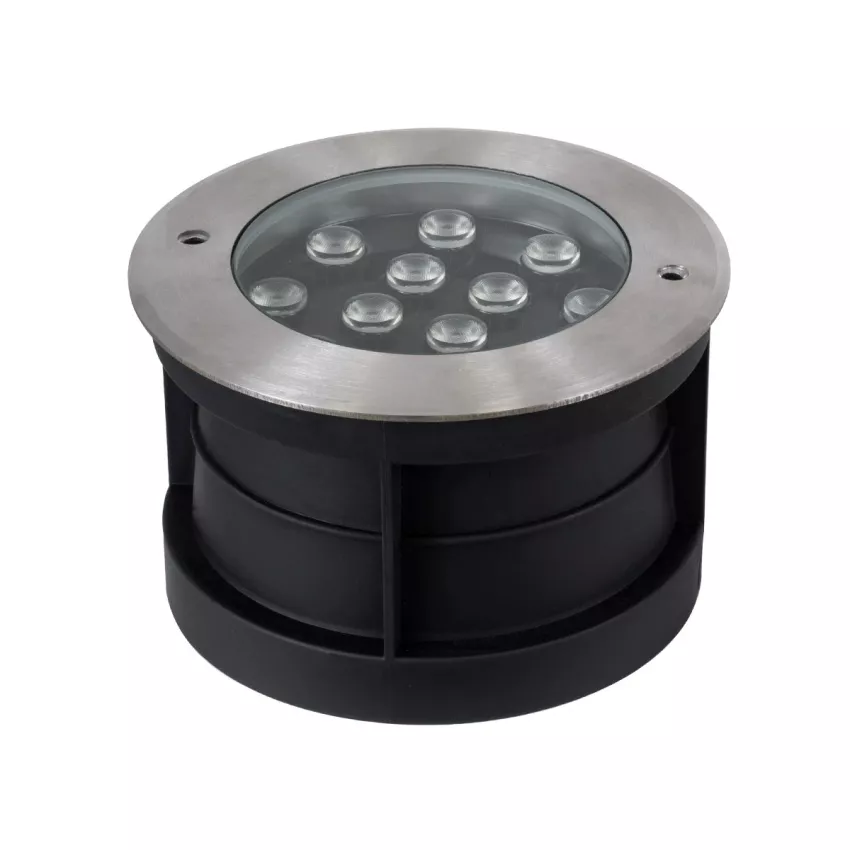 UNDERWATER-GUNE  Υποβρύχιο Χωνευτό Φωτιστικό Σποτ Ειδικό για Σιντριβάνια LED 12W 1200lm 60° DC 24V Αδιάβροχο IP68 Φ10 x Υ7.5cm Ψυχρό Λευκό 6000K - Ανοξείδωτο Ατσάλι