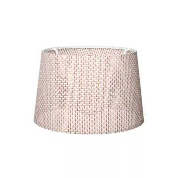 COVER  Μοντέρνο Φωτιστικό Καπέλο Μπέζ Διάτρητο Ύφασμα - Μ38 x Π38 x Υ30cm
