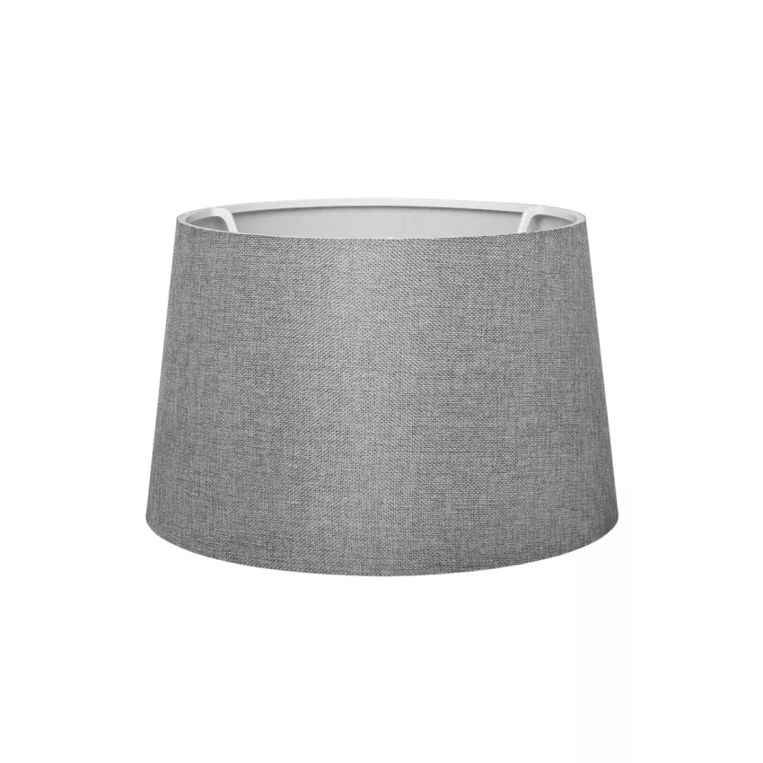 COVER  Μοντέρνο Φωτιστικό Καπέλο Γκρί Ύφασμα - Μ38 x Π38 x Υ30cm