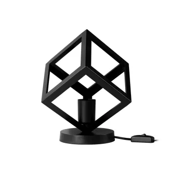 DISE  Μοντέρνο Eπιτραπέζιο Φωτιστικό Μονόφωτο 1 x E27 IP20 Μαύρο Πλαστικό - Μ28 x Π28 x Υ29cm DISE  Μοντέρνο Eπιτραπέζιο Φωτιστικό Μονόφωτο 1 x E27 IP20 Μαύρο Πλαστικό - Μ28 x Π28 x Υ29cm