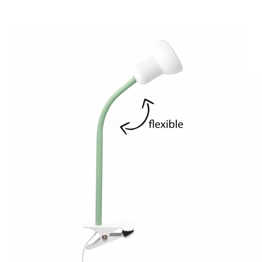 TAVOLO  Παιδικό Eπιτραπέζιο Φωτιστικό Μονόφωτο 1 x E27 IP20 Πράσινο & Λευκό Πλαστικό - Μ11 x Π9 x Υ35cm