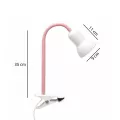 TAVOLO  Παιδικό Eπιτραπέζιο Φωτιστικό Μονόφωτο 1 x E27 IP20 Ροζ & Λευκό Πλαστικό - Μ11 x Π9 x Υ35cm