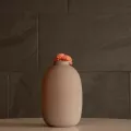 Τεχνητός Κήπος PHUKET  Διακοσμητικό Κεραμικό Βάζo Καφέ Π10 x Μ10 x Υ15cm