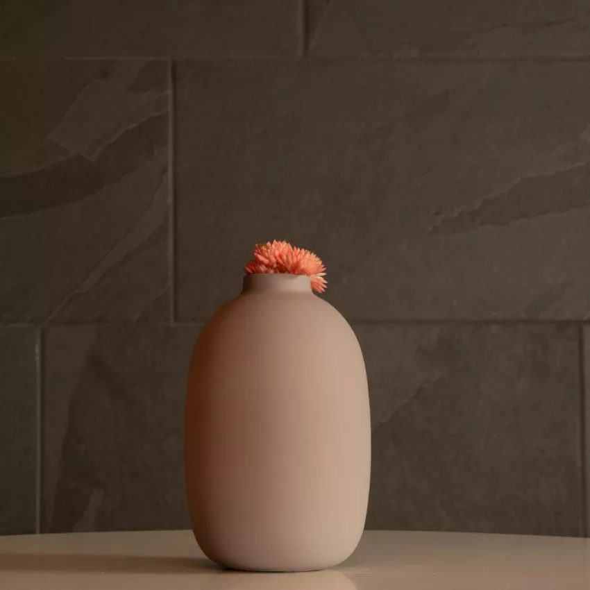 Τεχνητός Κήπος PHUKET  Διακοσμητικό Κεραμικό Βάζo Καφέ Π10 x Μ10 x Υ15cm