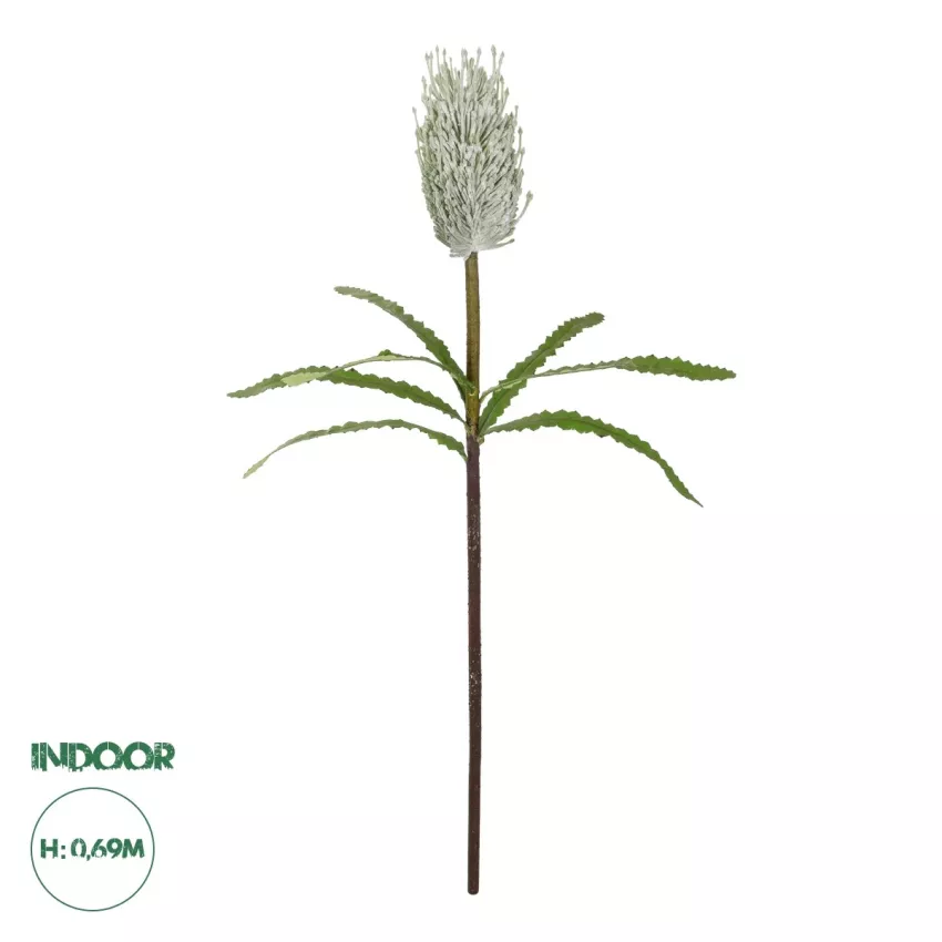 Τεχνητός Κήπος WHITE STUPA FRUIT BRANCH  Τεχνητό Διακοσμητικό Κλαδί Στίπα Y69cm