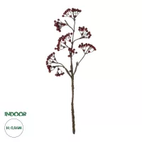 Τεχνητός Κήπος RED HOLLY BERRIES FRUIT BRANCH  Τεχνητό Διακοσμητικό Κλαδί Κόκκινο Γκί Y86cm