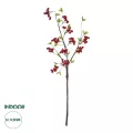 Τεχνητός Κήπος RED HOLLY BERRIES FRUIT BRANCH  Τεχνητό Διακοσμητικό Κλαδί Κόκκινο Γκί Y90cm