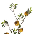Τεχνητός Κήπος YELLOW POMEGRANATE  FRUIT BRANCH  Τεχνητό Διακοσμητικό Κίτρινη Κλαδί Ροδιά Y85cm