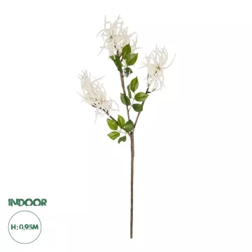 Τεχνητός Κήπος WHITE AMARANTHUS FRUIT BRANCH  Τεχνητό Διακοσμητικό Κλαδί Λευκός Αμάρανθος Y95cm