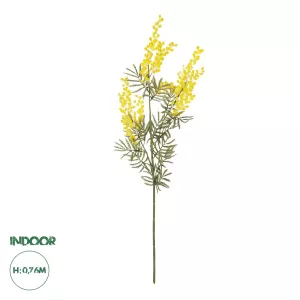 Τεχνητός Κήπος YELLOW MIMOSA FRUIT BRANCH  Τεχνητό Διακοσμητικό Κλαδί Κίτρινη Μιμόζα Y76cm