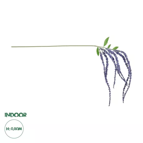 Τεχνητός Κήπος PURPLE AMARANTHUS FRUIT BRANCH  Τεχνητό Διακοσμητικό Κλαδί Μωβ Αμάρανθος Y80cm