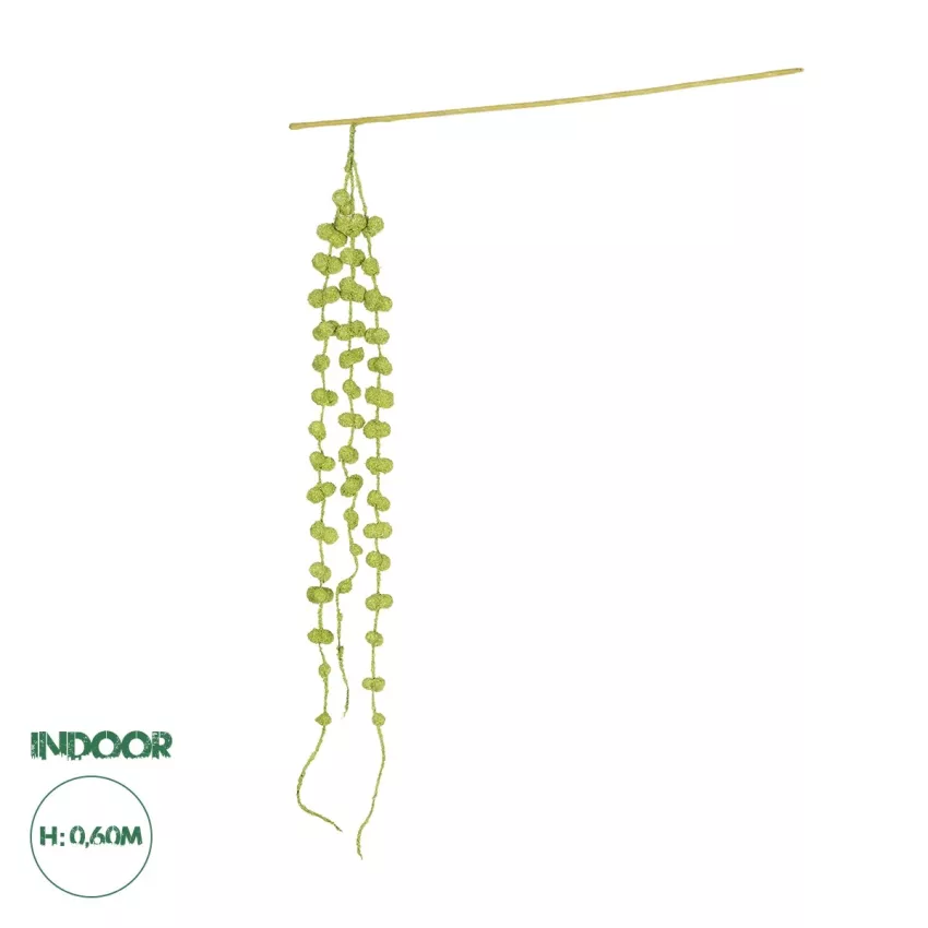 Τεχνητός Κήπος GREEN AMARANTHUS FRUIT BRANCH Τεχνητό Διακοσμητικό Κλαδί Πράσινος Αμάρανθος Y60cm