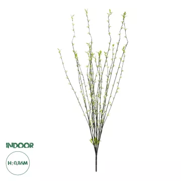 Τεχνητός Κήπος GREEN WILLOW FLOWER BRANCH  Τεχνητό Διακοσμητικό Κλαδί Λευκή Ιτιά Y86cm