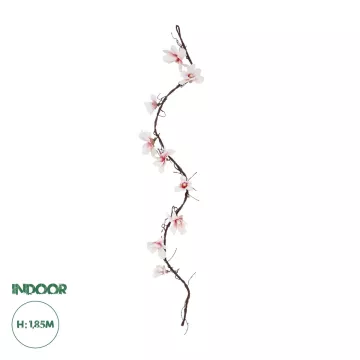 Τεχνητός Κήπος MANGOLIA FLOWER VINE  Τεχνητό Διακοσμητικό Κλαδί Μανόλιας  Y185cm