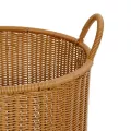 Τεχνητός Κήπος TORINO  Διακοσμητικό Πλεκτό Καλάθι - Κασπώ Γλάστρα -  Μπεζ Φ37cm x Υ52cm