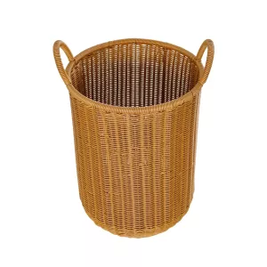 Τεχνητός Κήπος TORINO  Διακοσμητικό Πλεκτό Καλάθι - Κασπώ Γλάστρα -  Μπεζ Φ31cm x Υ47cm