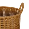 Τεχνητός Κήπος TORINO  Διακοσμητικό Πλεκτό Καλάθι - Κασπώ Γλάστρα -  Μπεζ Φ31cm x Υ47cm