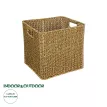 Τεχνητός Κήπος SIENA  Διακοσμητικό Πλεκτό Καλάθι - Κασπώ Γλάστρα -  Μπεζ Μ32 x Π28 x Υ30cm