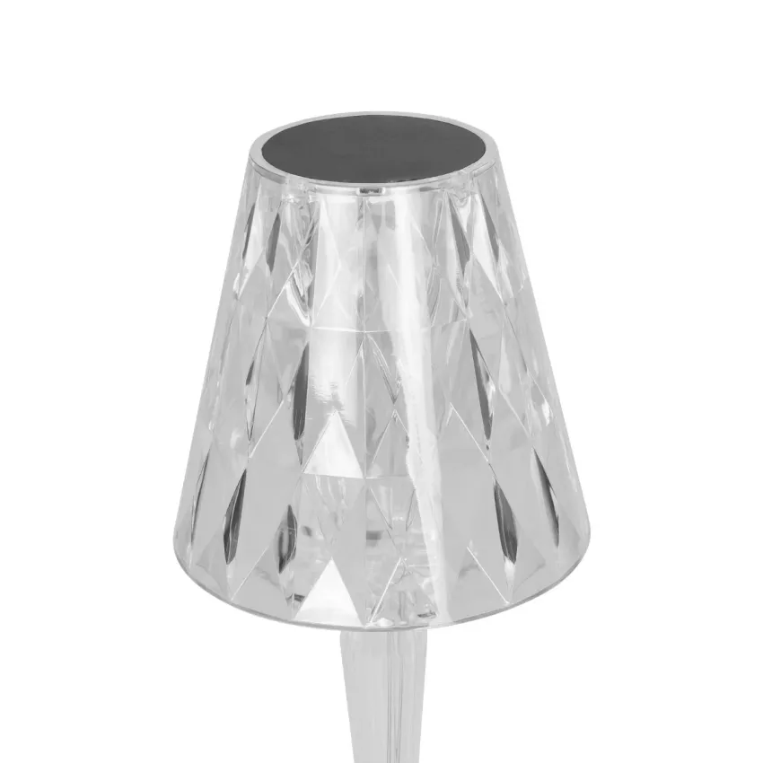 CRYSTAL Επαναφορτιζόμενο Επιτραπέζιο Φωτιστικό Πορτατίφ LED 1W 100lm 360° DC 5V IP44 RGBW Dimmable με Φορτιστή και Ασύρματο Χειριστήριο IR Διάφανο Πλαστικό - Μ11.5 x Π11.5 x Υ25.5cm CRYSTAL Επαναφορτιζόμενο Επιτραπέζιο Φωτιστικό Πορτατίφ LED 1W 100lm 360° DC 5V IP44 RGBW Dimmable με Φορτιστή και Ασύρματο Χειριστήριο IR Διάφανο Πλαστικό - Μ11.5 x Π11.5 x Υ25.5cm