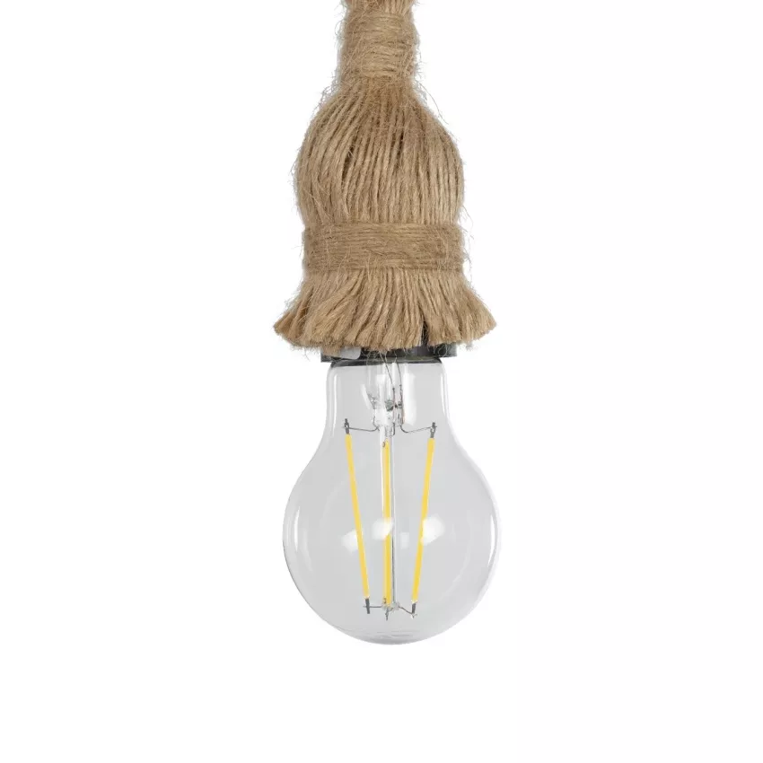 GLOBOSTAR® KENSI  Boho Φωτιστικό Τοίχου - Απλίκα με Ντουί 1 x E27 AC 220-240V IP20 - Καφέ & Μπεζ - Μ7 x Π15 x Υ38cm