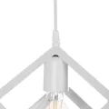 GLOBOSTAR® DISE  Μοντέρνο Κρεμαστό Φωτιστικό Οροφής με Ντουί 1 x E27 AC 220-240V IP20 - Λευκό - Μ28 x Π28 x Υ31cm