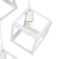 GLOBOSTAR® DISE  Μοντέρνο Κρεμαστό Φωτιστικό Οροφής με Ντουί 3 x E27 AC 220-240V IP20 - Λευκό - Μ48 x Π48 x Υ65cm