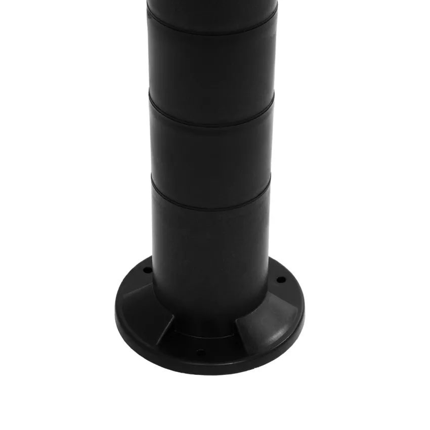 GARDENIO  Μοντέρνο Επιδαπέδιο Φωτιστικό Κολωνάκι Κήπου Μονόφωτο 1 x E27 IP44 Μαύρο Πλαστικό Σώμα - Μ15 x Π15 x Υ84cm
