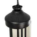 TRITON  Vintage Κρεμαστό Φωτιστικό Καπέλο Πολύφωτο 5 x E27 IP20 Μαύρο Μέταλλο με Μπέζ Ύφασμα - Μ50 x Π50 x Υ48cm