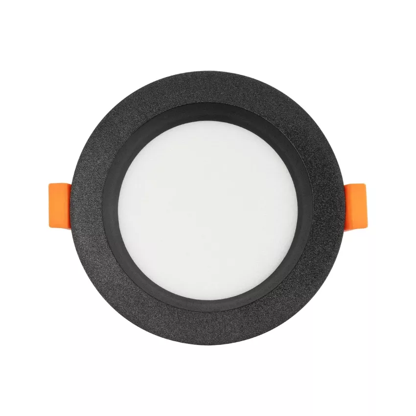 GLOBOSTAR® WATERA  Χωνευτό Downlight Σποτ Panel LED 12W 1500lm 120° AC 220-240V Αδιάβροχο IP54 Ρυθμιζόμενο Λευκό CCT με Διακόπτη στο Σώμα 2700K/4500K/6000K Dimmable - Lumileds SMD Chip & TÜV SÜD Driver - Μαύρο Ματ - Μ10.8 x Π10.8 x Υ3.2cm / Q9cm