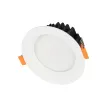 GLOBOSTAR® WATERA  Χωνευτό Downlight Σποτ Panel LED 12W 1500lm 120° AC 220-240V Αδιάβροχο IP54 Ρυθμιζόμενο Λευκό CCT με Διακόπτη στο Σώμα 2700K/4500K/6000K Dimmable - Lumileds SMD Chip & TÜV SÜD Driver - Λευκό Ματ - Μ10.8 x Π10.8 x Υ3.2cm / Q9cm
