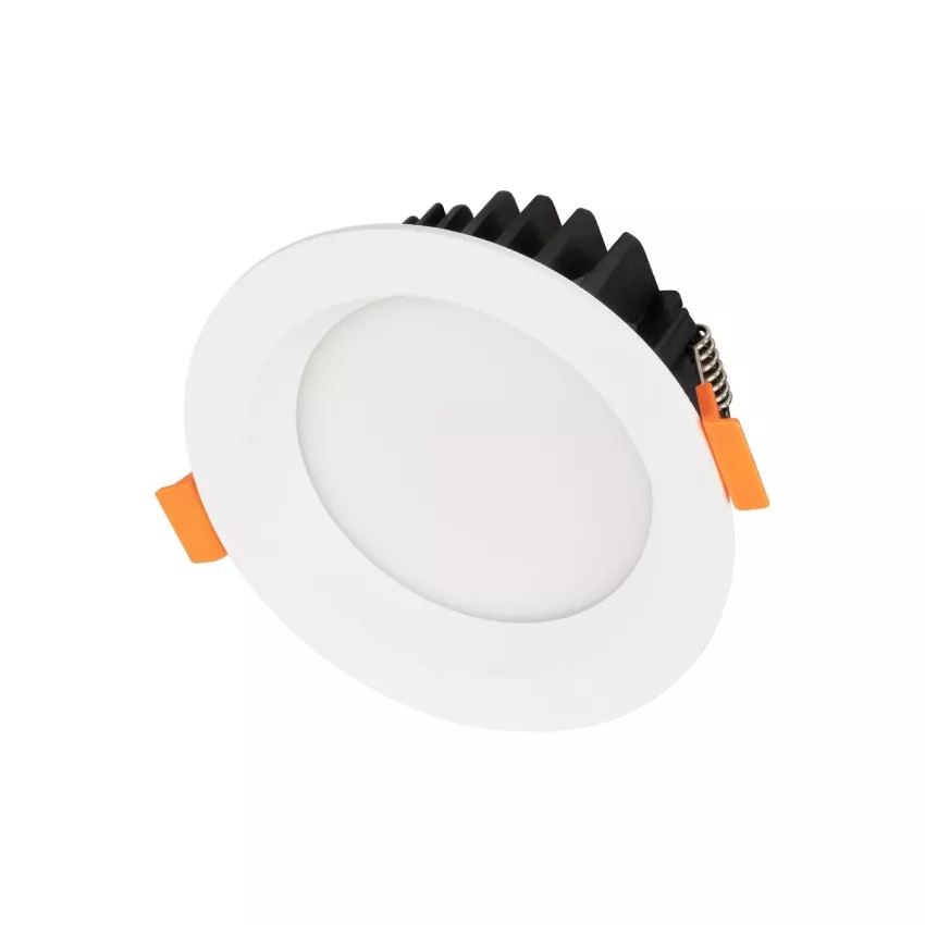 GLOBOSTAR® WATERA  Χωνευτό Downlight Σποτ Panel LED 12W 1500lm 120° AC 220-240V Αδιάβροχο IP54 Ρυθμιζόμενο Λευκό CCT με Διακόπτη στο Σώμα 2700K/4500K/6000K Dimmable - Lumileds SMD Chip & TÜV SÜD Driver - Λευκό Ματ - Μ10.8 x Π10.8 x Υ3.2cm / Q9cm