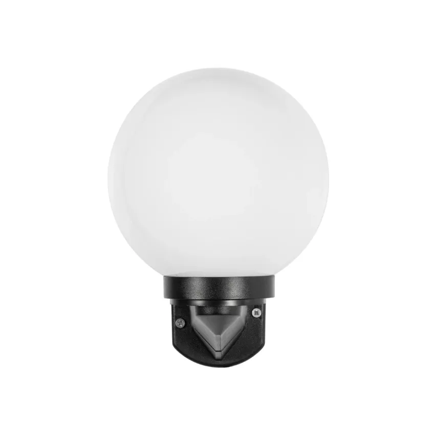 GLOBOSTAR® AGROS  Φωτιστικό Τοίχου - Απλίκα Κήπου με Ντουί 1 x E27 AC 220-240V Αδιάβροχο IP65 - Λευκό & Μάυρο - Μ20 x Π20 x Υ30cm