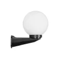 GLOBOSTAR® AGROS  Φωτιστικό Τοίχου - Απλίκα Κήπου με Ντουί 1 x E27 AC 220-240V Αδιάβροχο IP65 - Λευκό & Μάυρο - Μ20 x Π20 x Υ30cm